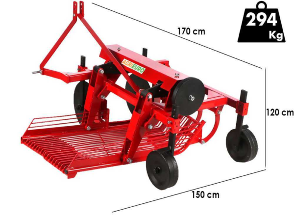 Top Line DM 100 - Raccoglitrice di patate con espulsione laterale per trattore - Vaglio vibrante