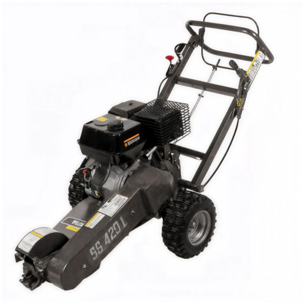 BlackStone SG 420 L - Trinciaceceppi - Motore Loncin da 420 cm³ - Disco di taglio con 8 martelli in carburo di tungsteno