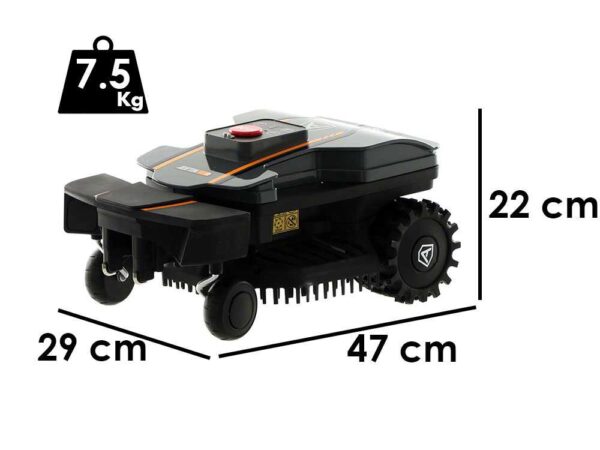 AMBROGIO ZETA R - Robot tosaerba - Senza cavo perimetrale - Non richiede installazione