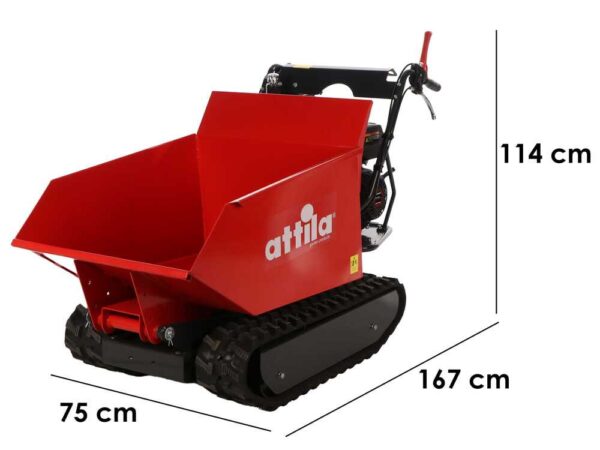Attila-ATT-500 D L - Carriola motorizzata cingolata - dumper - portata 500 kg