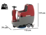 Lavasciuga pavimenti a batteria senza fili U.B. LP 550 B – 3 in 1: lava, asciuga e aspira