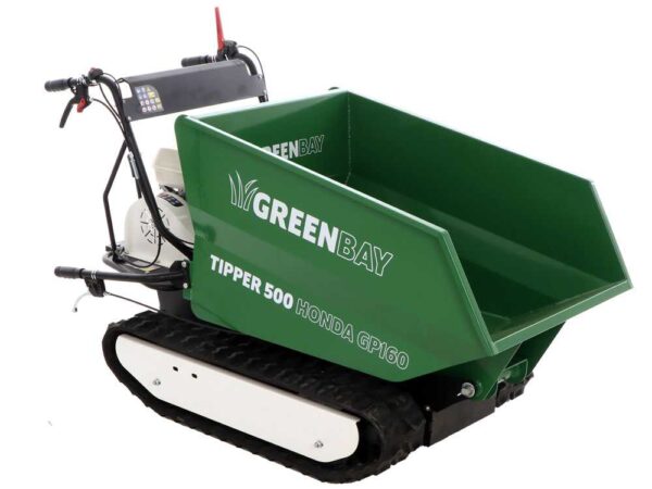 Carriola motorizzata a cingoli - dumper - Greenbay - tipper - 500 - motore Honda GP160