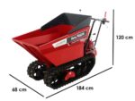 Carriola motorizzata a cingoli - dumper - ranger - M570-HD - motore Honda GX200