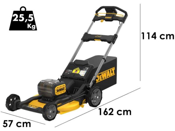 DeWalt DCMWP134N-XJ - Tosaerba a batteria - Larghezza di taglio 53 cm - 2x 18 V 5 Ah