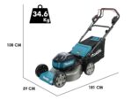 Makita LM004JB101 - Tosaerba a batteria - Larghezza di taglio 53 cm - Cestello da 70 L - 64 V 10 Ah