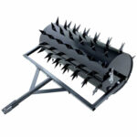 Rullo compressore dentato da 92 cm, aeratore trainato in acciaio per tosaerba semovente