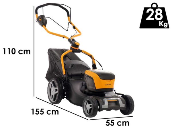 Tosaerba a batteria Stiga COLLECTOR 548e S Kit - 48 V/4 Ah - Larghezza di taglio 46 cm