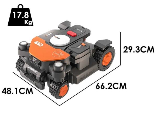 Worx Landroid Vision Cloud WR340E - Robot Tagliaerba 4WD - Senza impianto - Scegli il tuo omaggio!